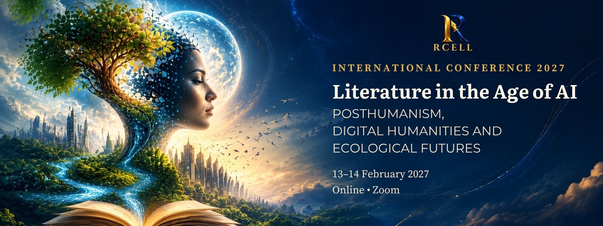 RCELL International Conference 2027: Literature in the Age of AI. Posthumanism, Digital Humanities and Ecological Futures. 13–14 February 2027, online, Zoom.